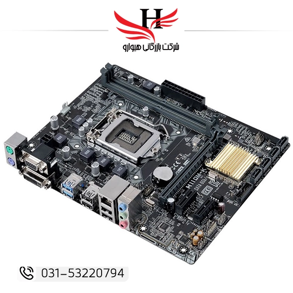 مادربرد Asus H110M-R/C ایسوس با چیپست Intel H110 و سوکت LGA1151 مناسب پردازندههای نسل 6 و 7 اینتل